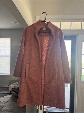 a new day Rose-Tone Teddy Bouclé Open Coat